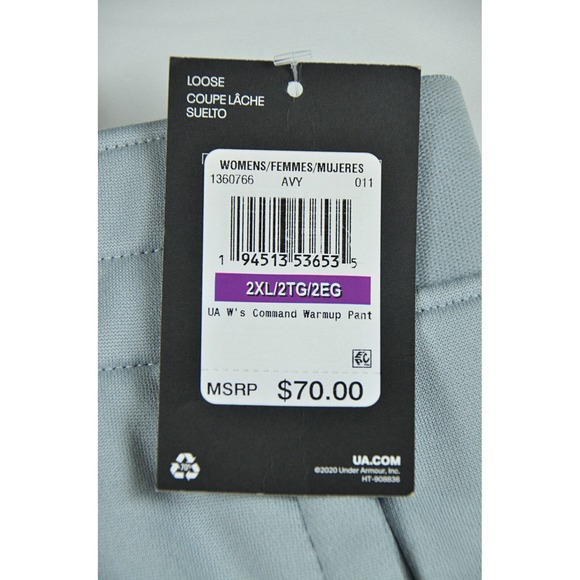 Under Armour Command Pants Women's 2XL Warm-Up Joggers Tapered Ankle Zip NWT - Picture 4 of 8